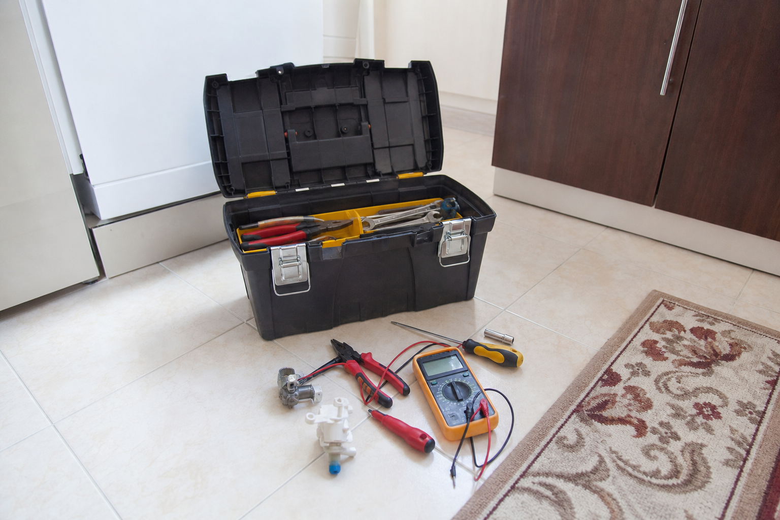 Teknik servis alet çantası ve ölçüm ekipmanları